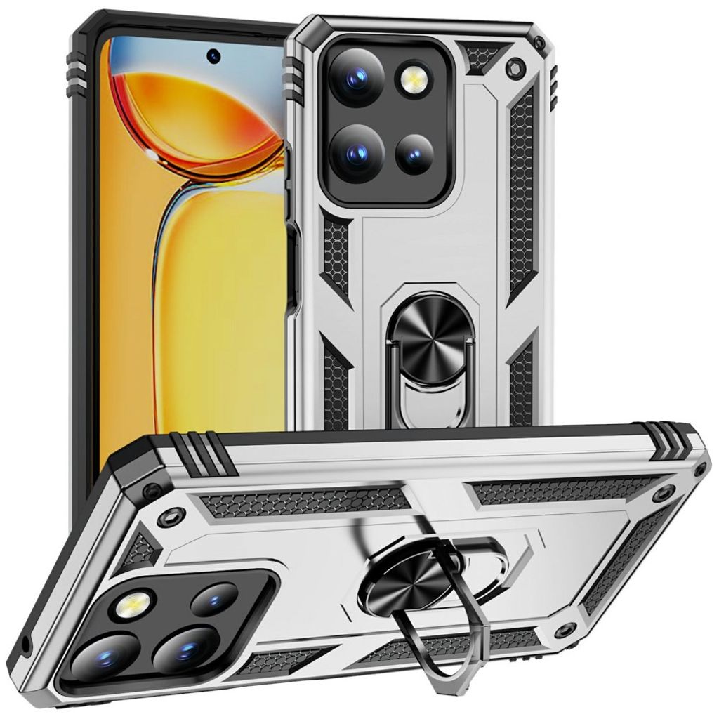 Motorola Moto G 5G 2025 skal with stöd - silver