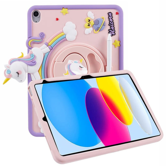 iPad 10.9" 2022 / iPad 11" 2025 Case with Unicorn - Pink