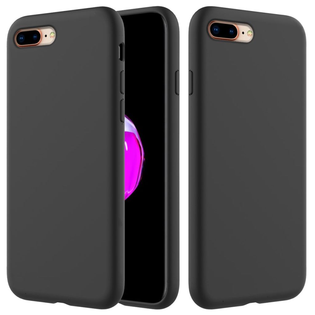 iPhone 8 Plus / 7 Plus Silicone Skal - Black