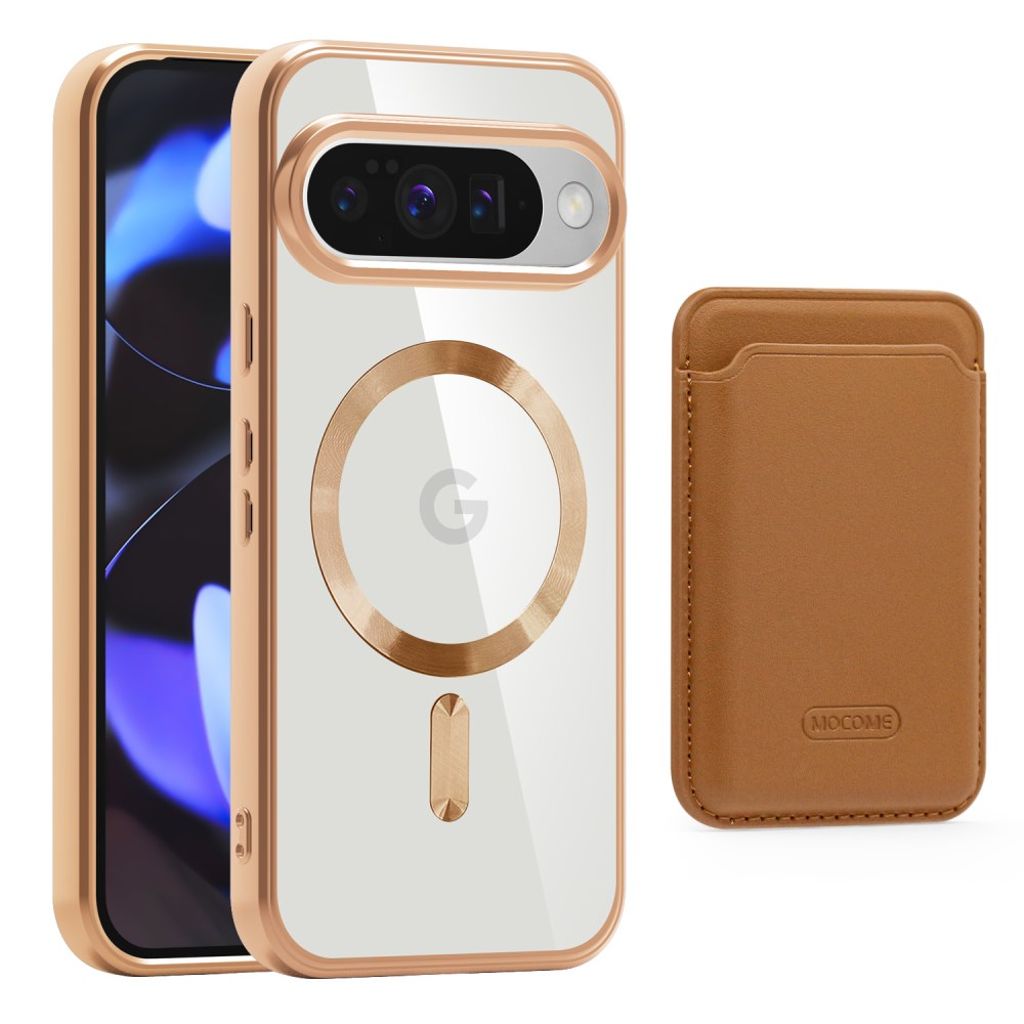 Google Pixel 10 / 10 Pro skal with Wallet – brun