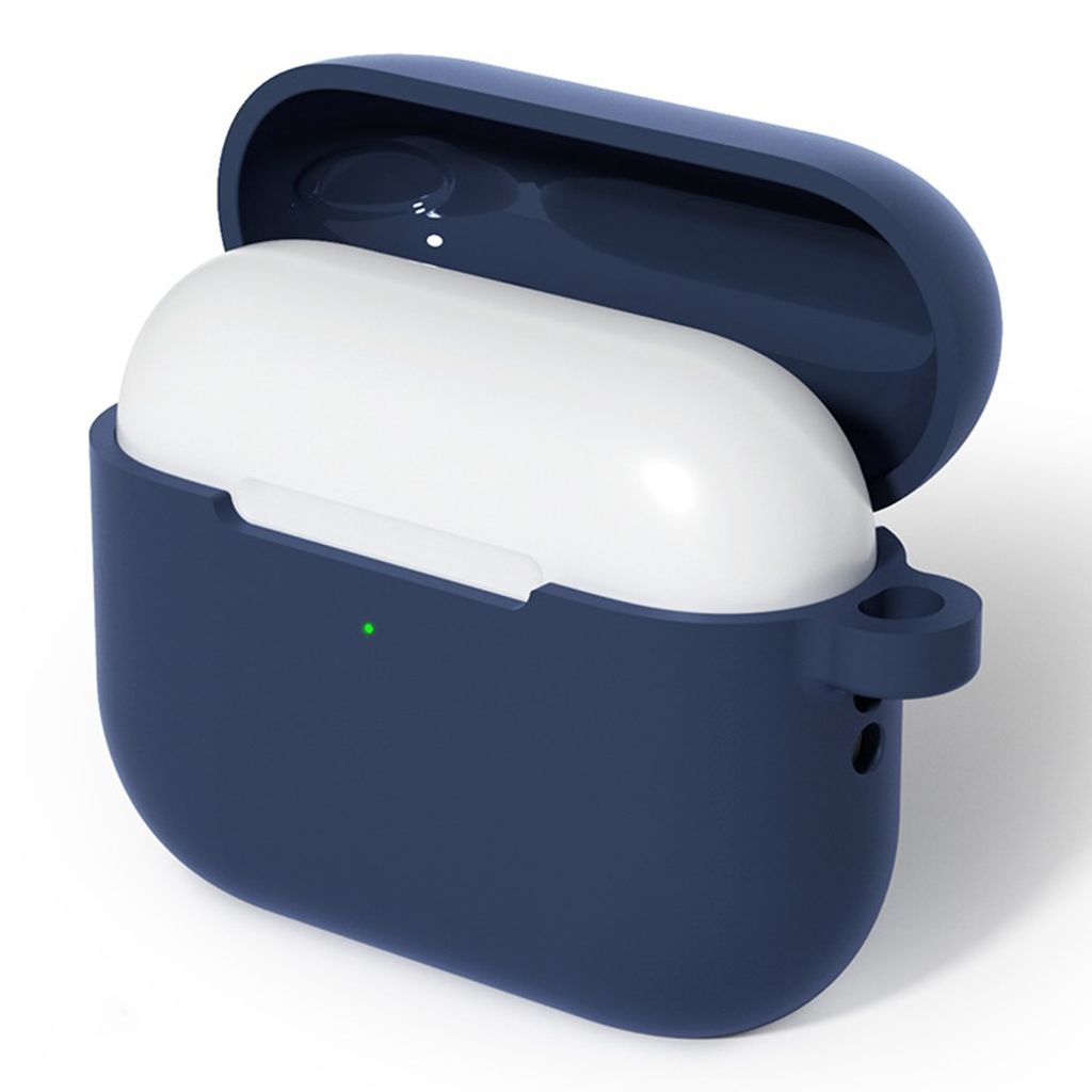 Apple AirPods Pro 3 Silicone Case in Silicone with Carabiner - Dark Blue