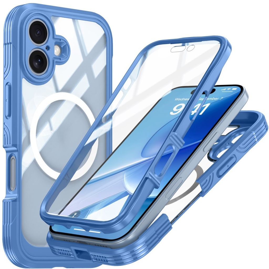 IPhone 17 skal + skärmskydd – blå