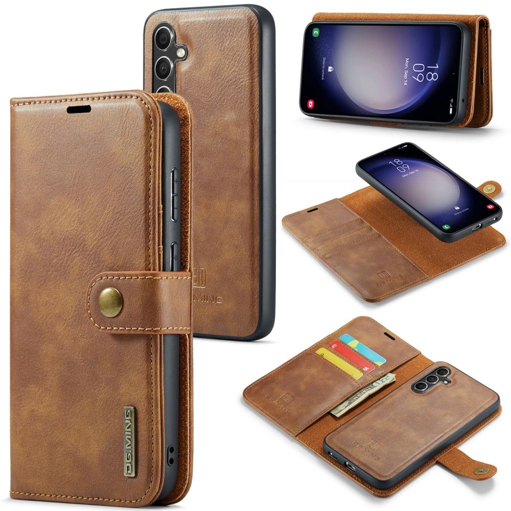 DG.MING Samsung Galaxy A36 5G fodral with Wallet – brun