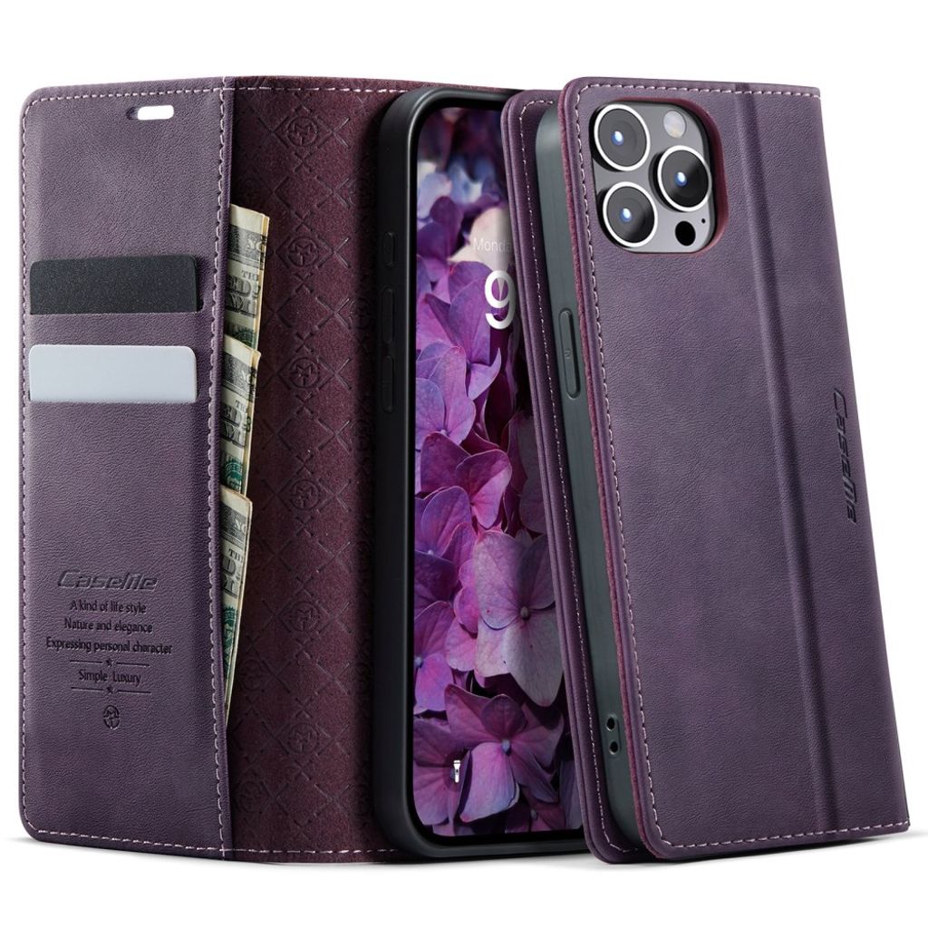 CASEME iPhone 12 Pro Max fodral med stativ - lila