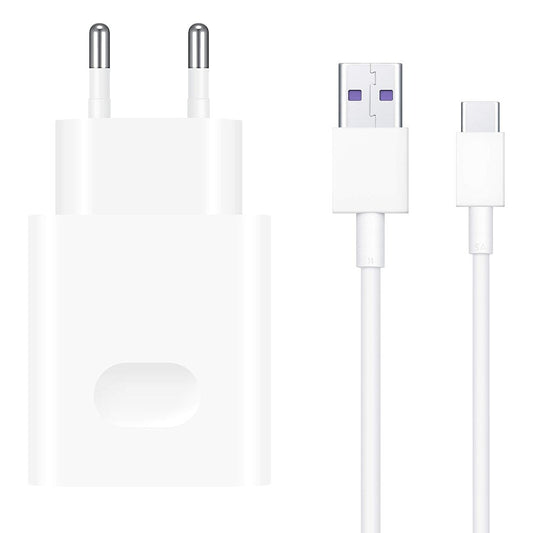 Huawei CP404 SuperCharge Wall Charger + USB-C Cable 22.5W - White