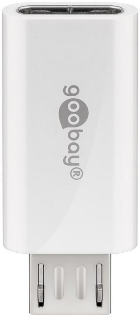 Goobay Micro-USB till USB-C OTG adapter - vit