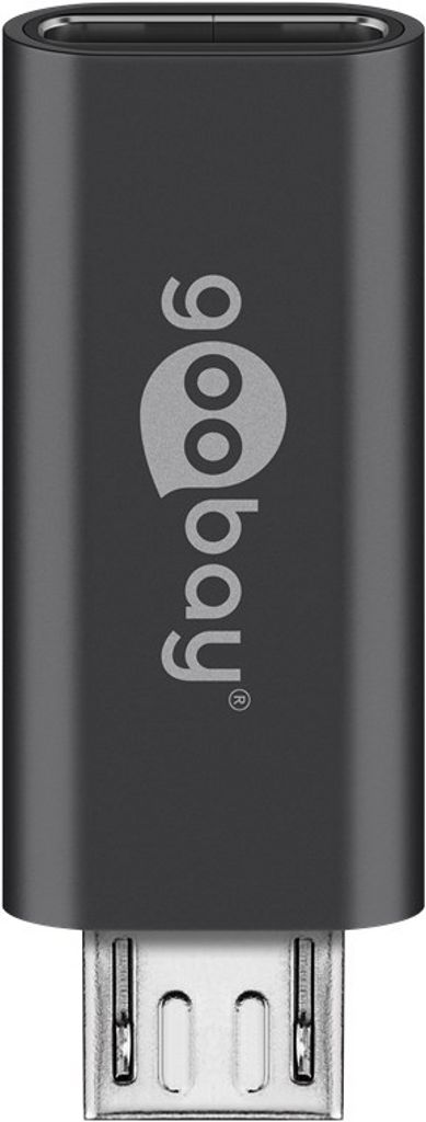 Goobay Micro-USB to USB-C OTG adapter - grå