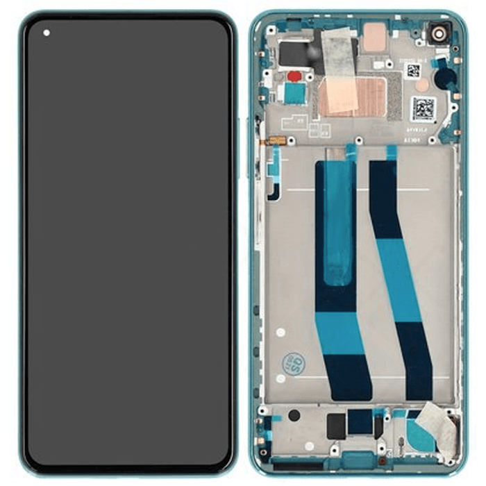 Xiaomi Mi 11 lite 5G display grön