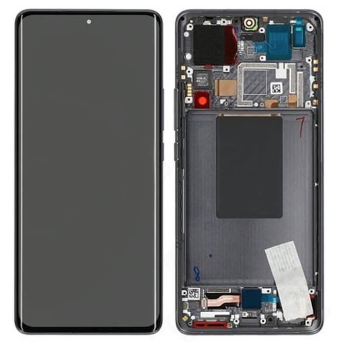 Xiaomi 12 Pro LCD skärm - svart