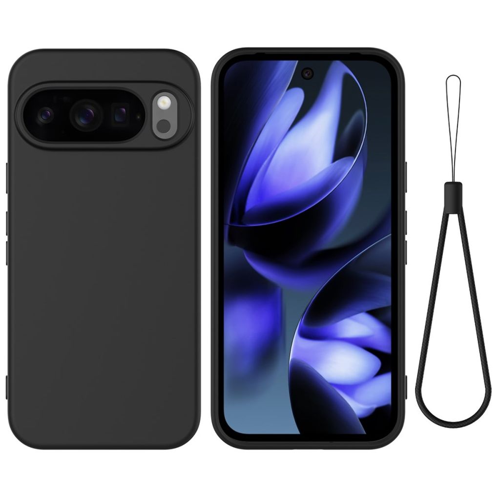 Google Pixel 10 Pro XL skal with Strap – svart