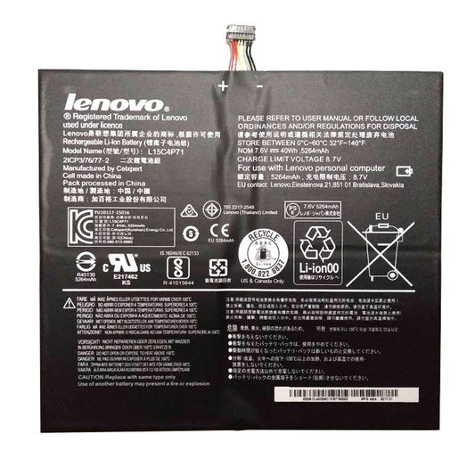 Lenovo Battery Chelsea CP/C L15C4P71 7.6V 40Wh 4C bty L15C4P71 5B10J40259