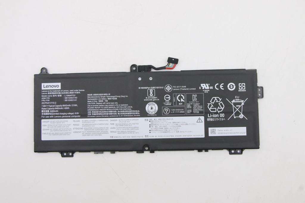 Lenovo IdeaPad Flex 5 Chromebook 13 Battery SP/B L19M4PG2, 7.68V, 51Wh, 4c