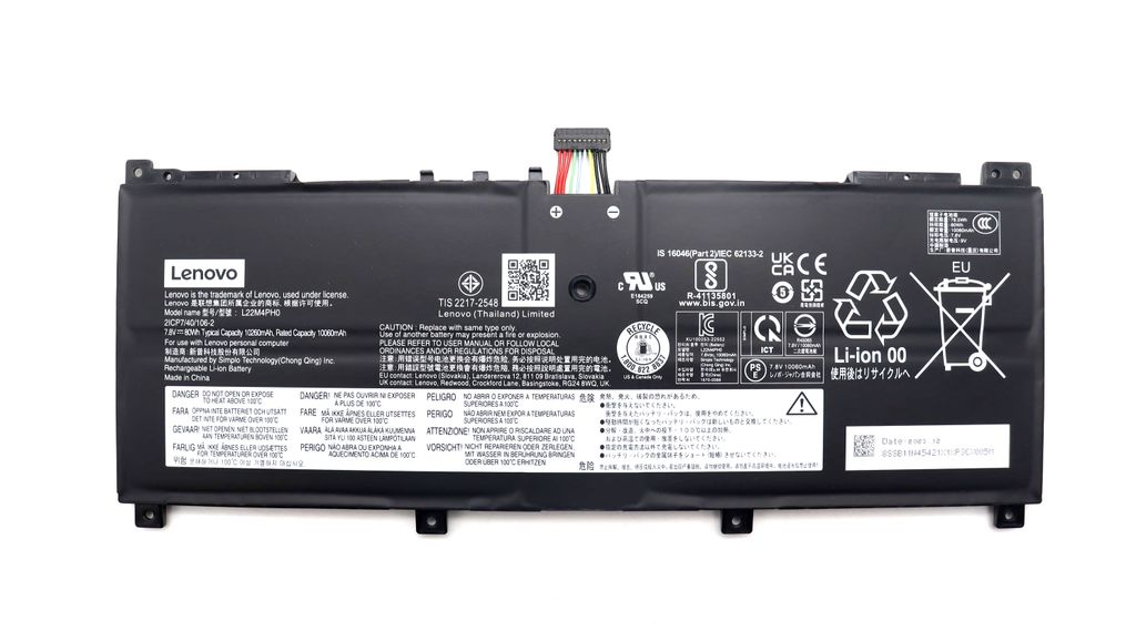 Lenovo Laptop Battery 4C 80Wh 7.8V L22M4PH0 SP/A
