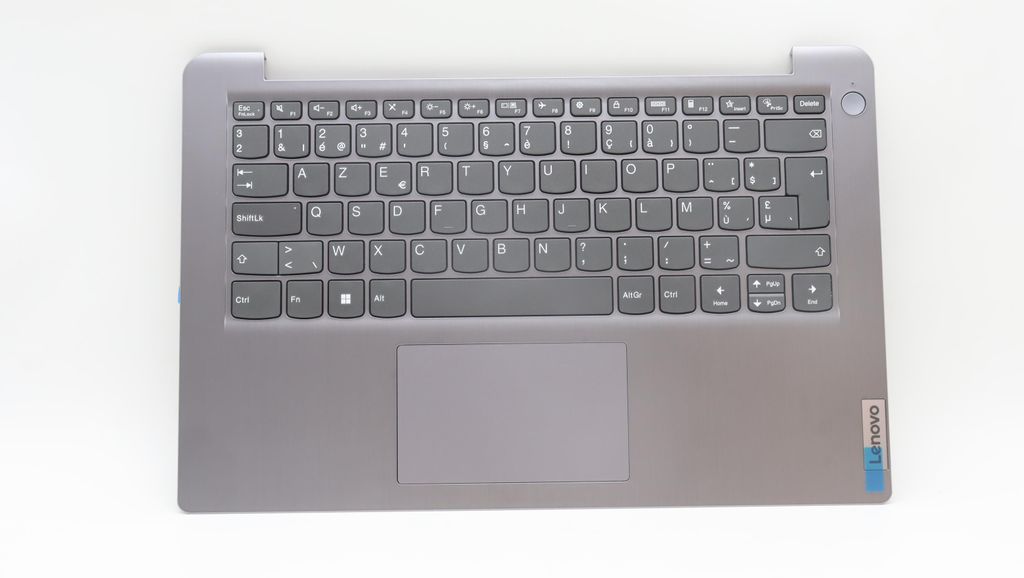 Lenovo C-Cover with Keyboard (Belgian, Arctic Grey, Non-Fingerprint)