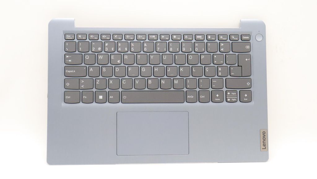 Lenovo C-Cover with Keyboard (Portuguese, Misty Blue, Backlit, Non-Fingerprint)