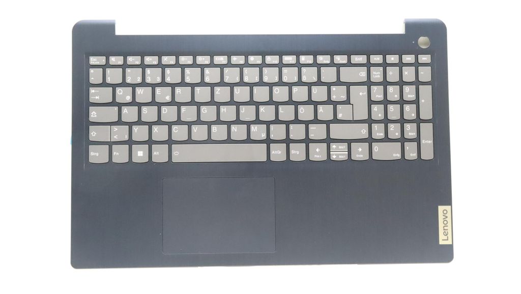 Lenovo C-Cover with Keyboard (German, Backlit, Fingerprint) - Abyss Blue