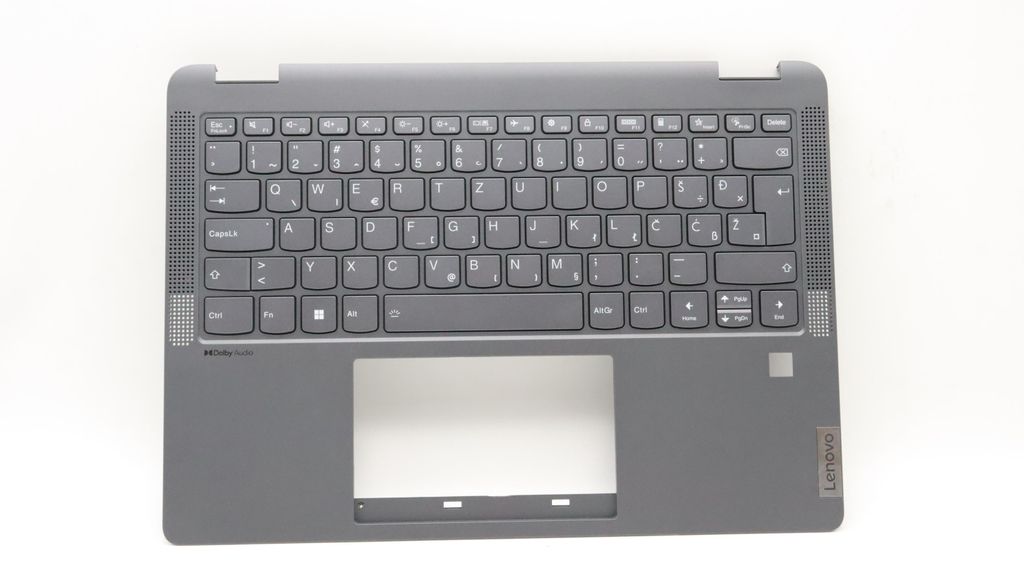 Lenovo C-lock with Keyboard (Slovenian, Storm Grey, Backlit)