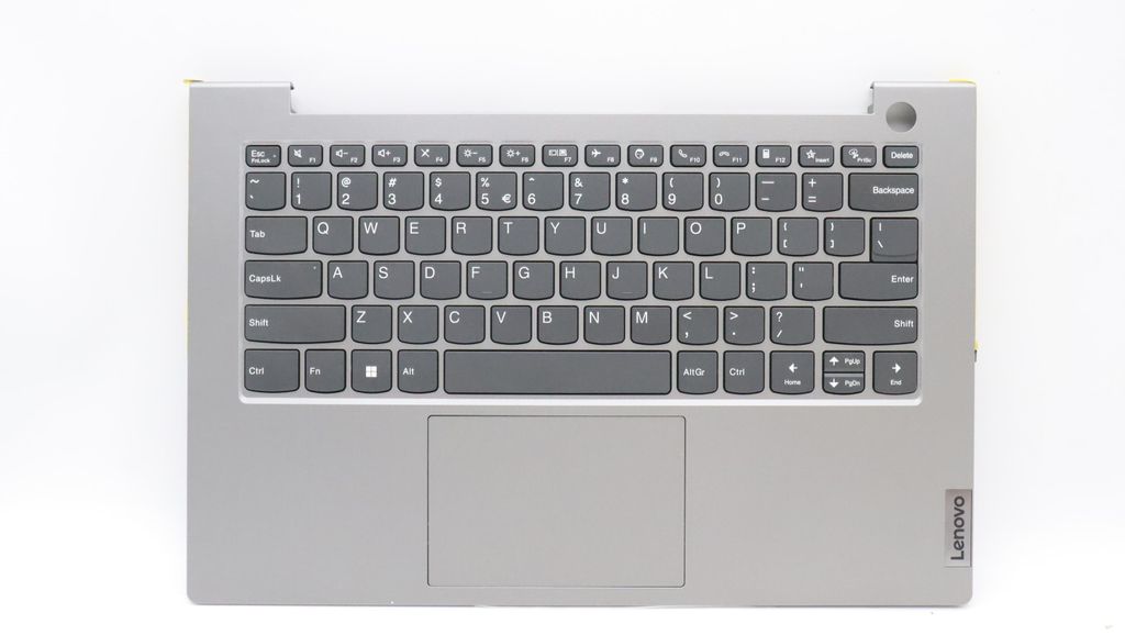 Lenovo C-Cover with Keyboard (US English Euro, Mineral Grey, Non-Backlit)