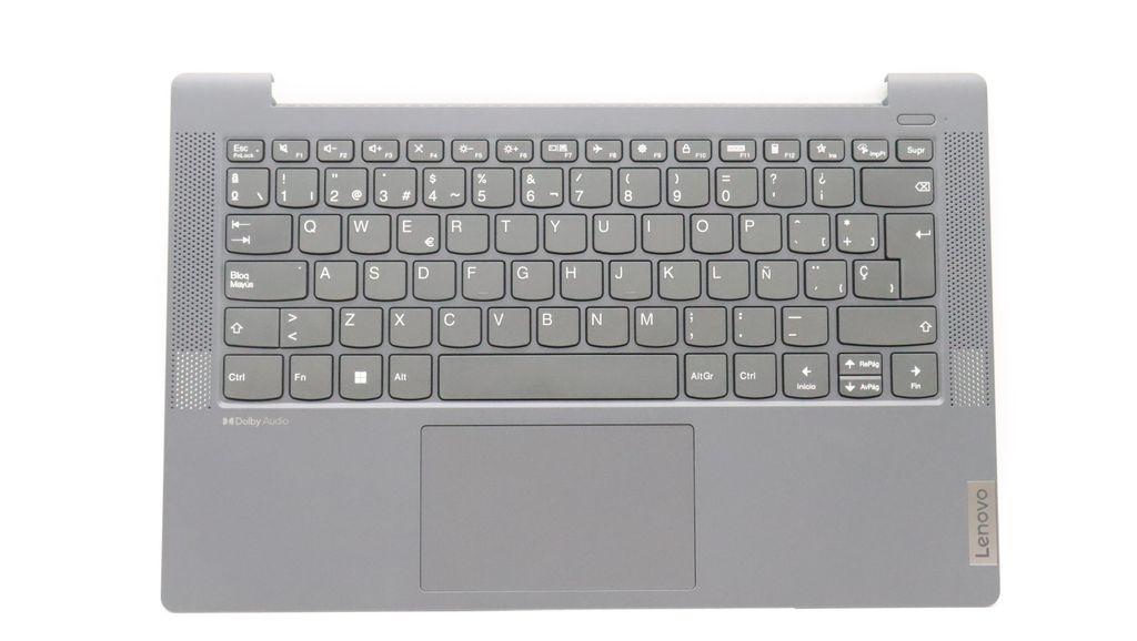 Lenovo C-Cover with Keyboard (Spanish, Non-Backlit) - Storm Grey
