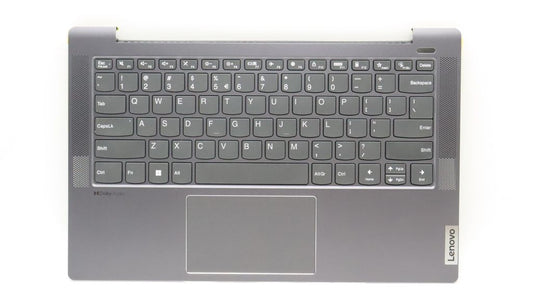 Lenovo C-Cover with Keyboard (US English Euro, Non-Backlit, Fingerprint) - Storm Grey