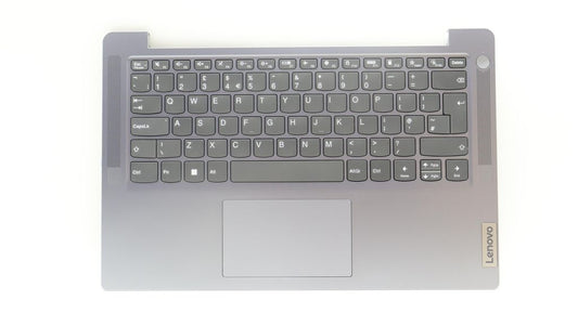 Lenovo C-Cover with Keyboard (UK English, Non-Fingerprint) - Arctic Grey