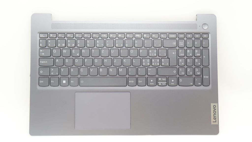 Lenovo C-Cover with Keyboard (Swiss, Backlit) - Arctic Grey