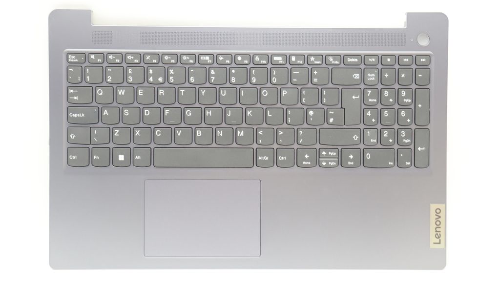 Lenovo C-lock with Keyboard (UK English, Non-Backlit) - Arctic Grey