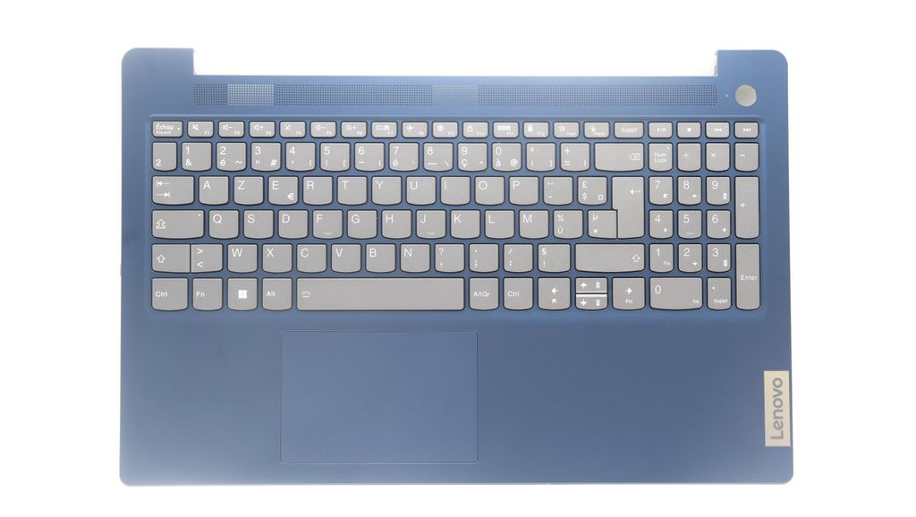 Lenovo C-Cover with Keyboard (French, Abyss Blue, Backlit, Fingerprint)