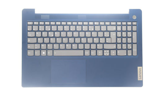 Lenovo C-Cover with Keyboard (French, Abyss Blue, Backlit, Fingerprint)