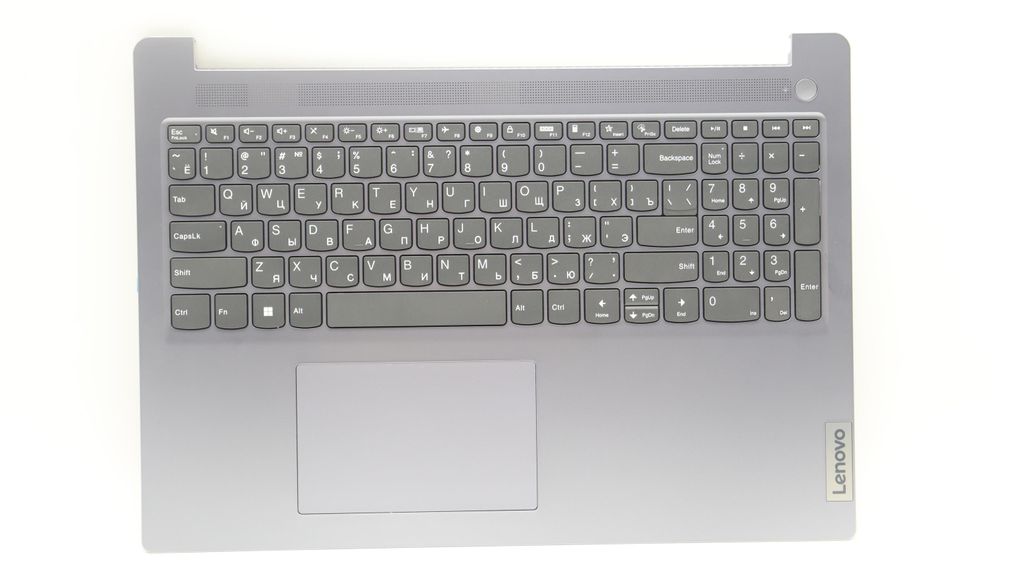 Lenovo C-lock with Keyboard (Russian, Non-Backlit, Non-Fingerprint) - Arctic Grey
