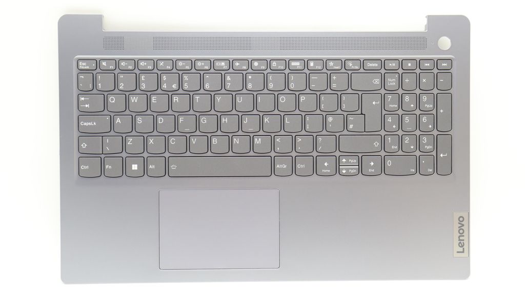 Lenovo C-lock with Keyboard (UK English, Arctic Grey, Backlit, Fingerprint)