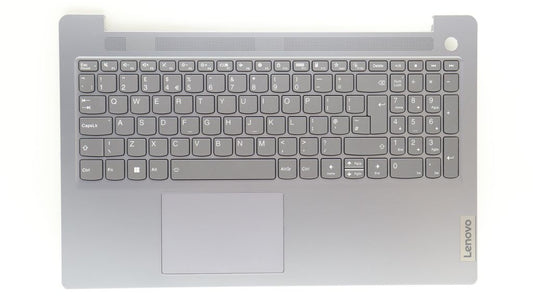 Lenovo C-lock with Keyboard (UK English, Arctic Grey, Backlit, Fingerprint)