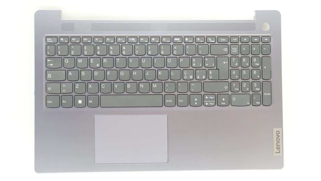Lenovo Keyboard (Italian, Arctic Grey, Non-Backlit, Fingerprint Reader)