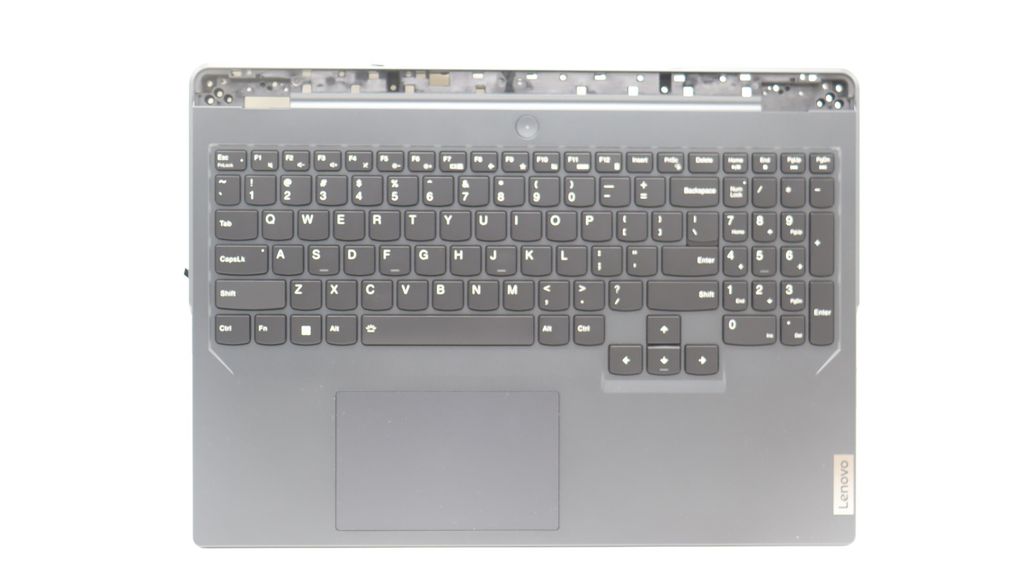 Lenovo C-lock with Keyboard (US English, Onyx Grey, Backlight)