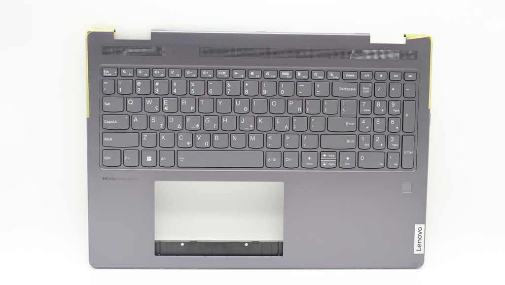 Lenovo C-lock with Keyboard (Greek, Storm Grey, Fingerprint)