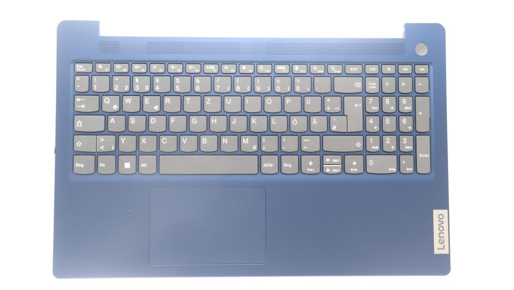 Lenovo C-Cover with Keyboard (German, Abyss Blue, Non-Backlit, Fingerprint)