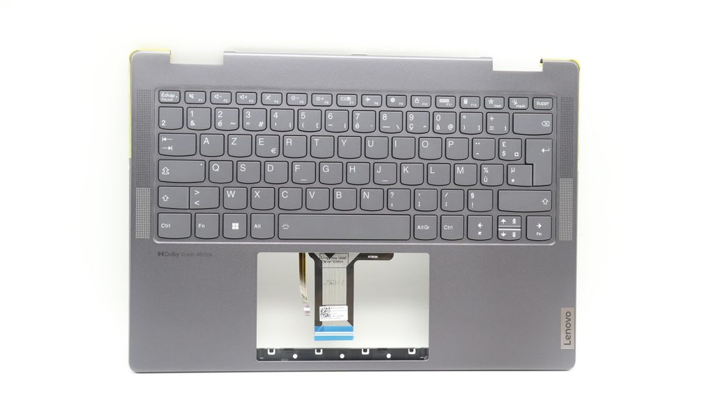 Lenovo C-lock with Keyboard (French, No Fingerprint) - Storm Grey