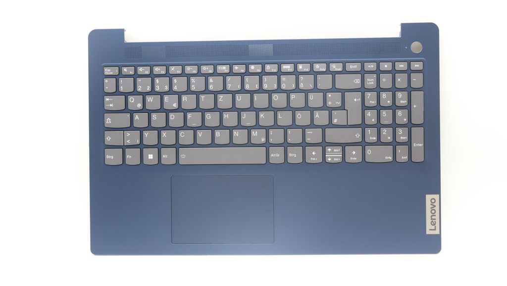 Lenovo C-lock with Keyboard (German, Deep Blue, Backlit, Fingerprint)
