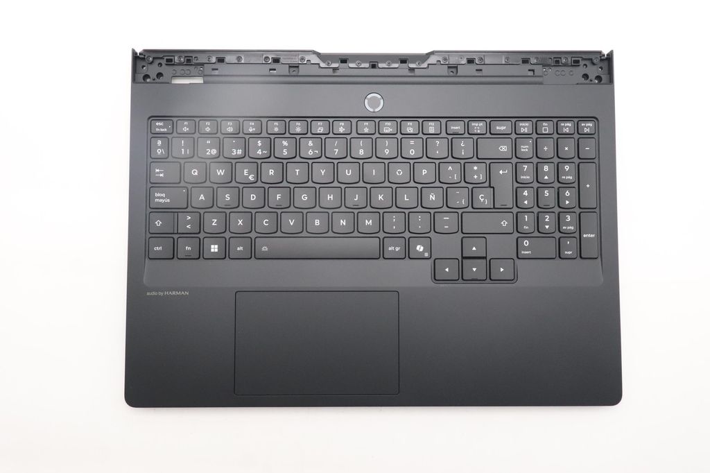 Lenovo C-lock with Keyboard (Spanish, White Backlit) - Eclipse Black