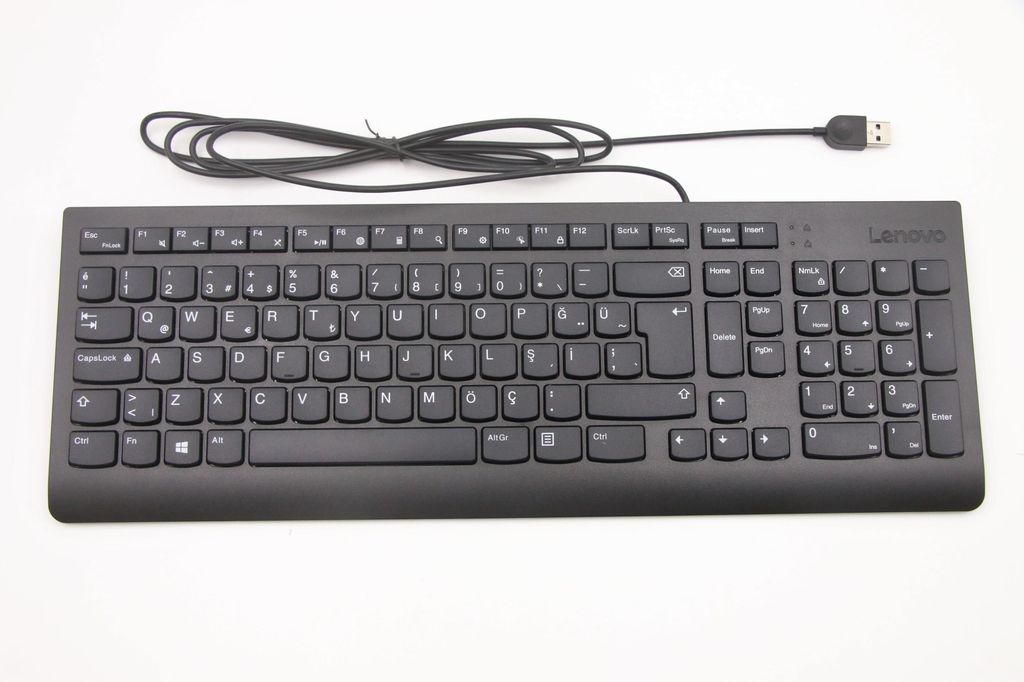 Lenovo External Keyboard (USB, Turkish, Black)