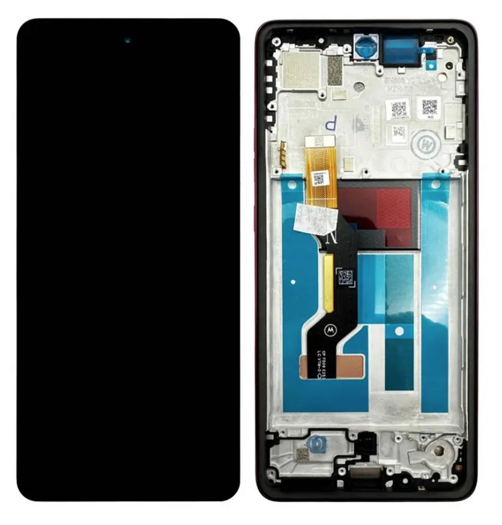 Motorola Moto G86 LCD-display Original – Chrysanthemum röd