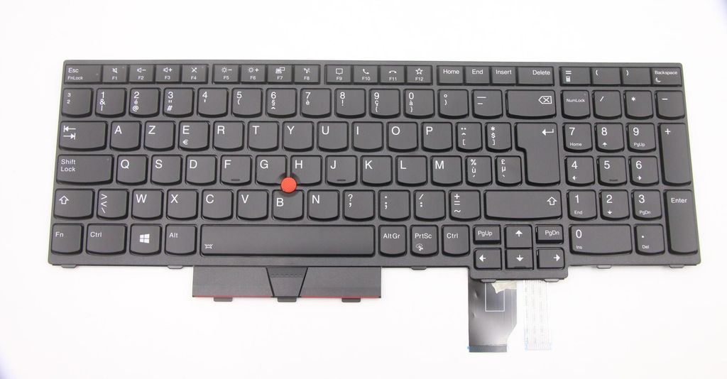 Lenovo Internal Keyboard (Flemish, Backlight) - Black