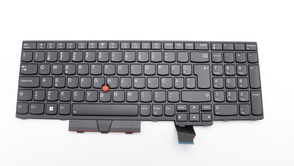 Lenovo Internal Keyboard (Estonian, Black, Backlit)