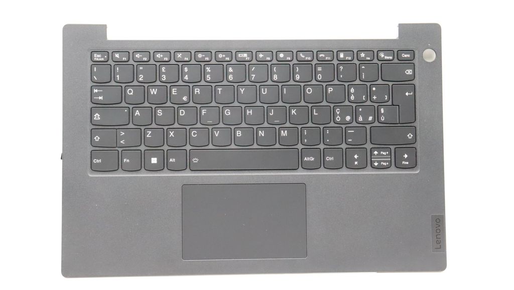 Lenovo C-Cover with Keyboard (Italian, Backlit, Fingerprint) - Black