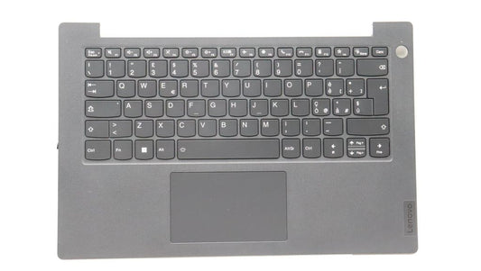 Lenovo C-Cover with Keyboard (Italian, Backlit, Fingerprint) - Black