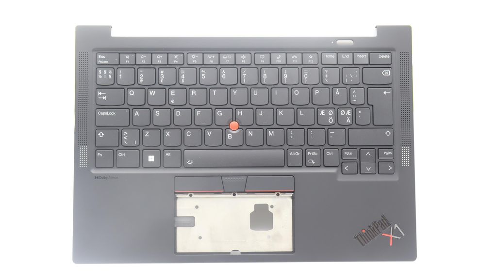 Lenovo C-Cover with Keyboard (Nordic, Backlight, Fingerprint Reader) - Black