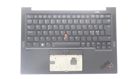 Lenovo C-Cover with Keyboard (Nordic, Backlight, Fingerprint Reader) - Black