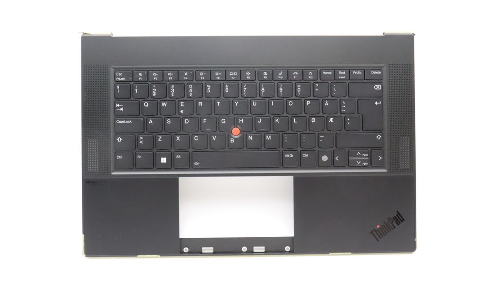 Lenovo Keyboard (Norwegian, Black, Fingerprint Reader, WLAN, C-Cover)