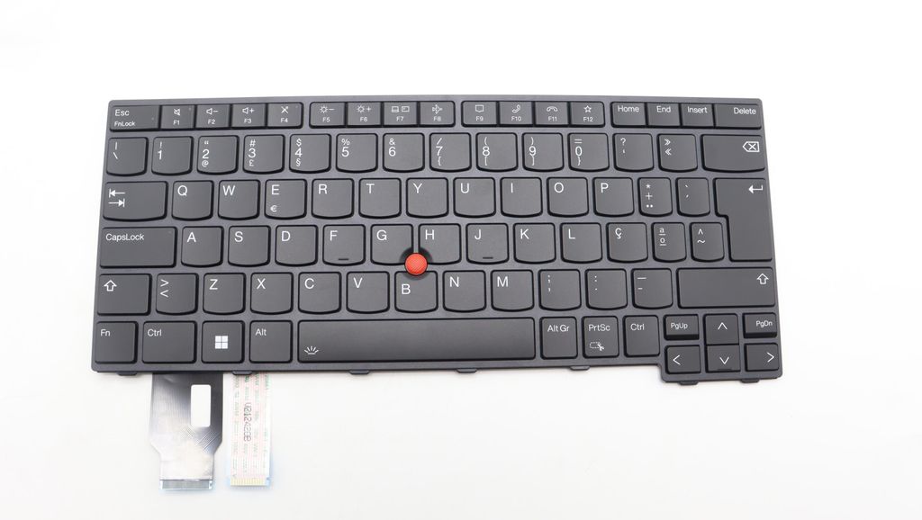 Lenovo Keyboard (Portuguese, Black, Backlit)