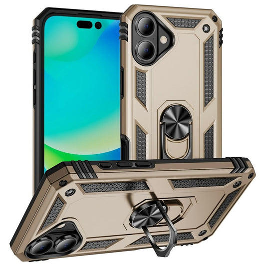 iPhone 17 Case with Ring holder - Gold
